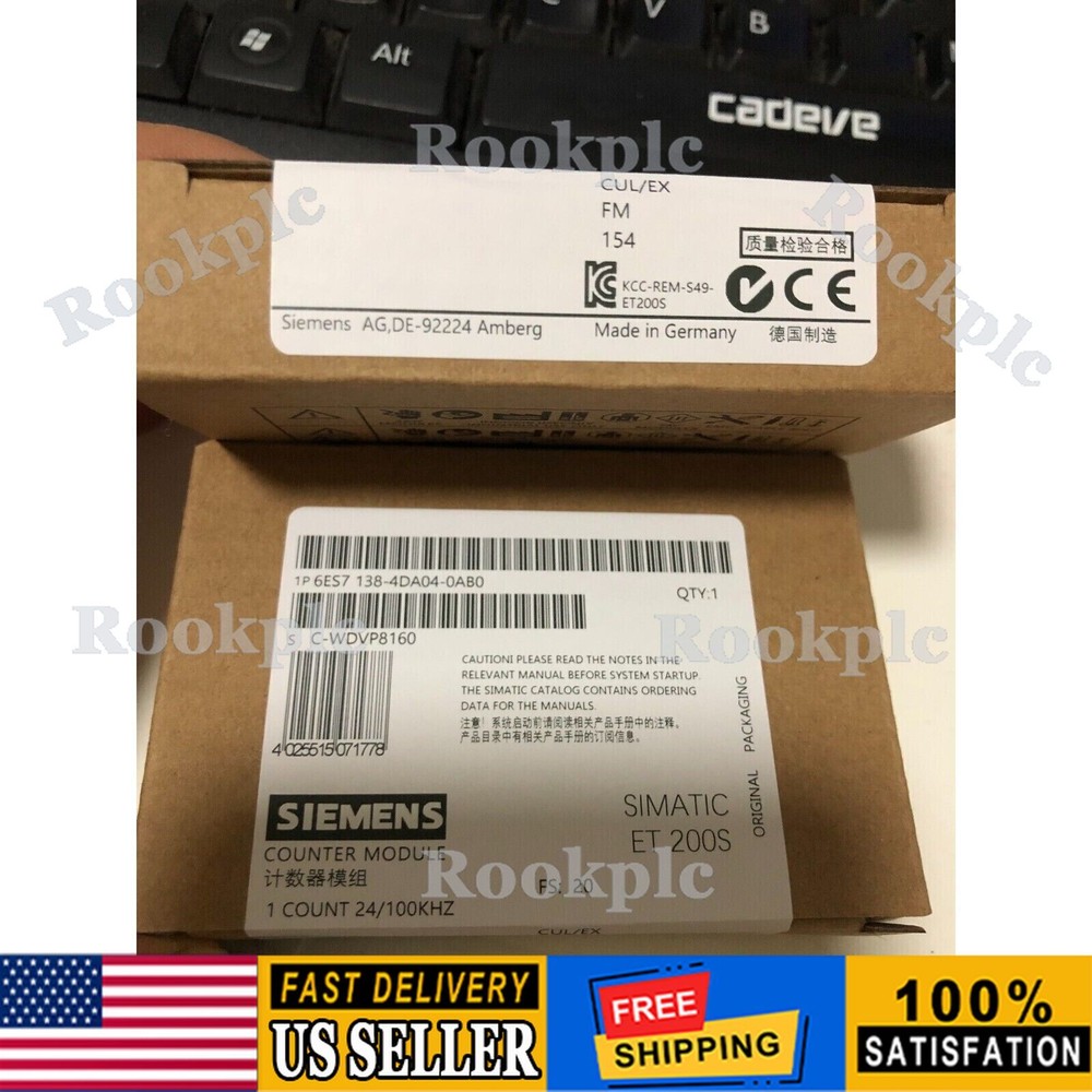 New Siemens Electronics module for ET200S 6ES7138-4DA04-0AB0 6ES7 138-4DA04-0AB0