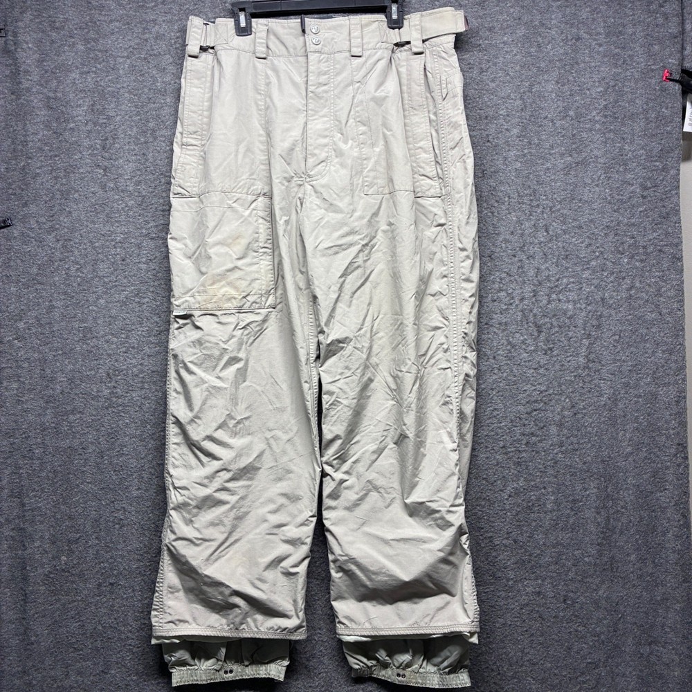 Burton Tactic Mens Snowboard Pants XL Tan Beige Cargo Winter Ski Outdoor