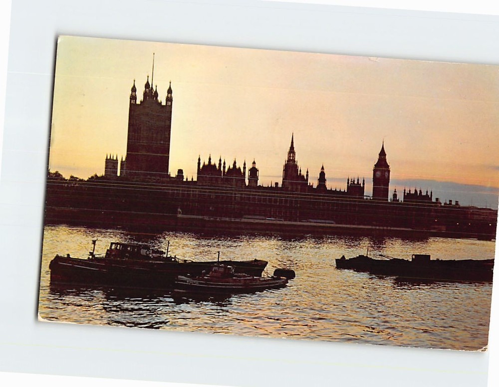 Postcard Houses of Parliament London England