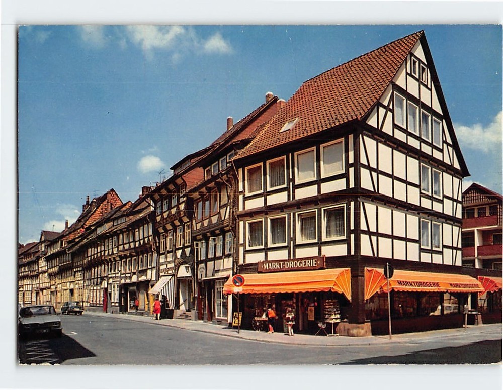 Postcard Tidexer Straße Scene Einbeck Germany