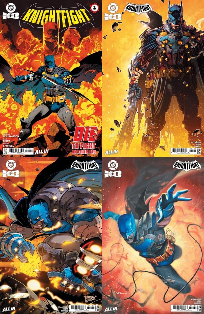 DC K.O. KNIGHTFIGHT #1 [4 BOOK SET CVR A-D] - 1st PRINTS - NEW - DC COMICS 2025