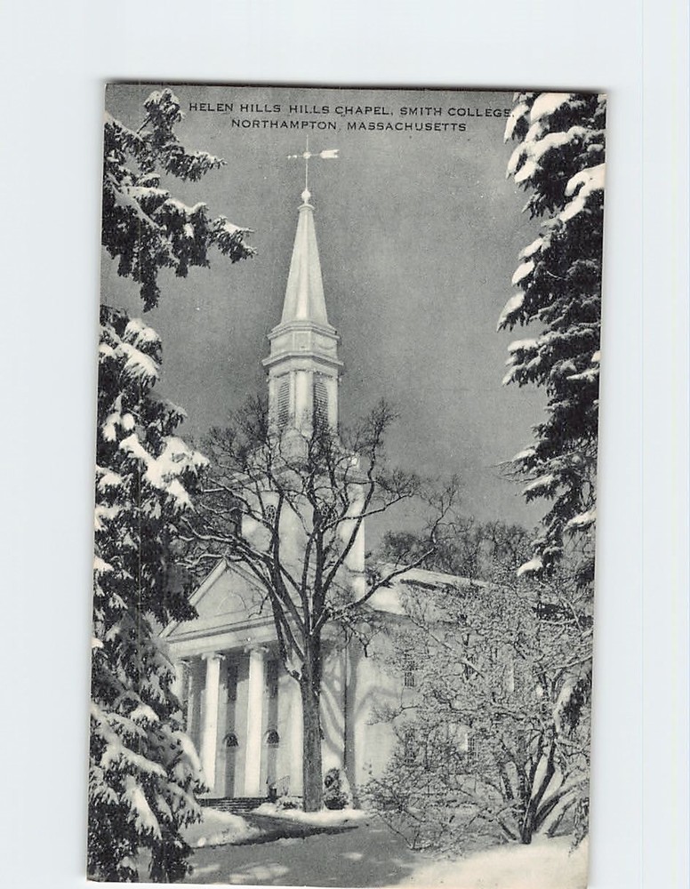 Postcard Helen Hills Hills Chapel Smith College Northampton Massachusetts USA