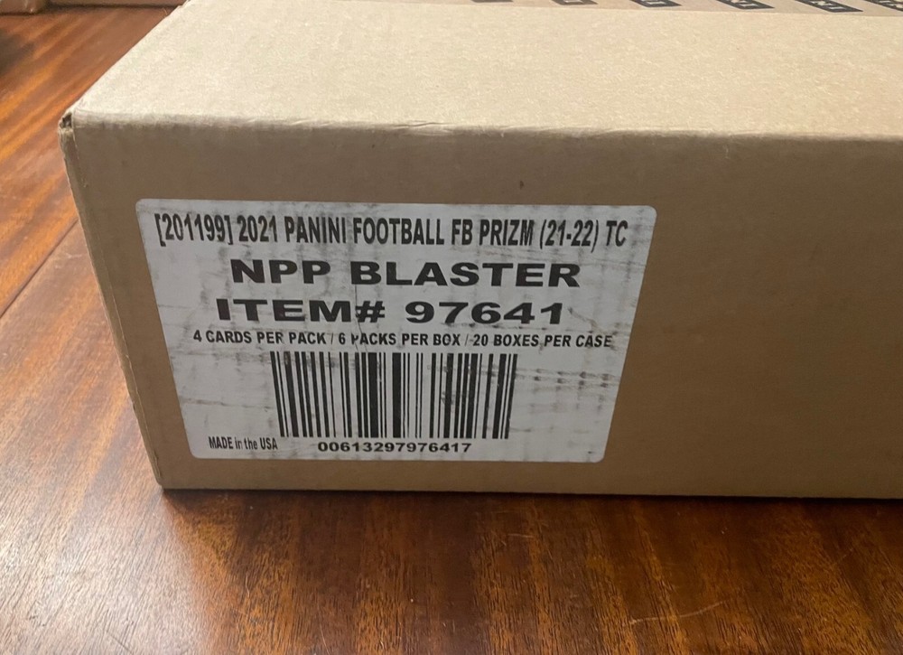 2021 Panini Prizm Football 20 Box Factory Sealed Blaster Case - Lawrence +