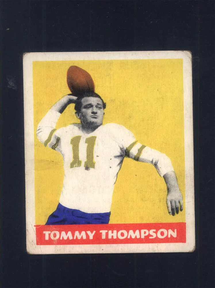 1948 Leaf #9 Tommy Thompson Eagles (VG) 012792
