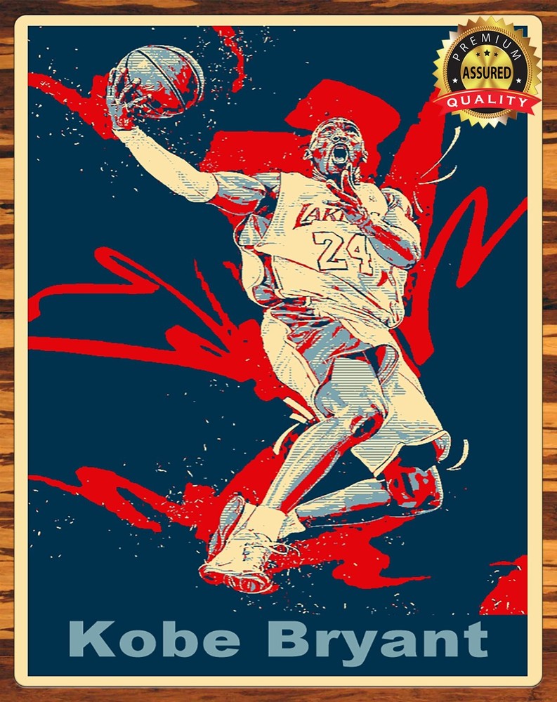 Kobe Bryant - Black Mamba - Metal Sign 11 x 14