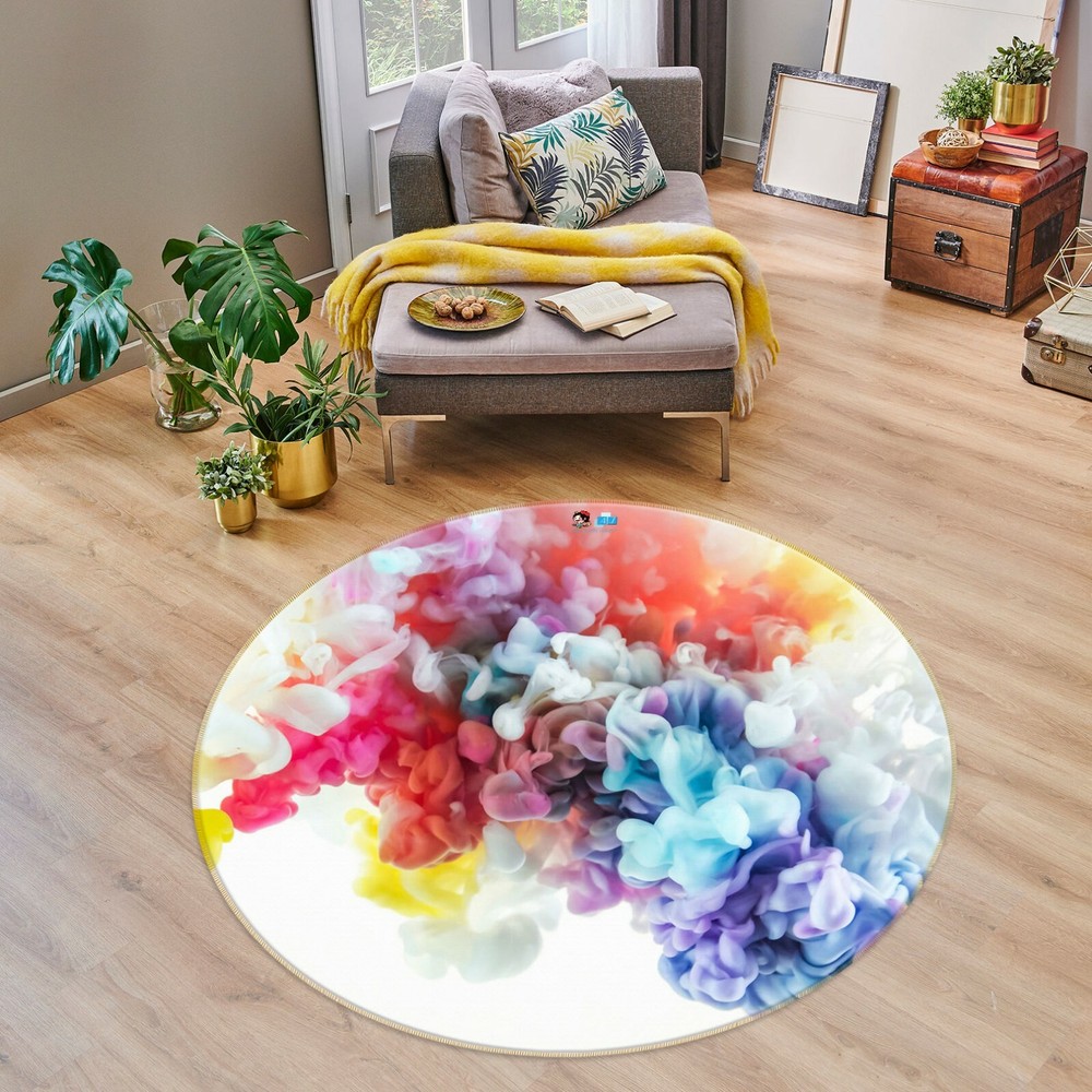 3D Colored Clouds Of Smoke NAO3870 Game Rug Mat Elegant Photo Carpet Mat Fay