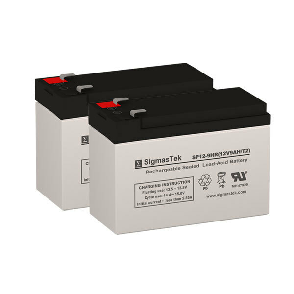 Pack of 2 - 12V 9AH SLA Batteries (Replaces: UB1290, PX12090, PE12V9, HR9-12)