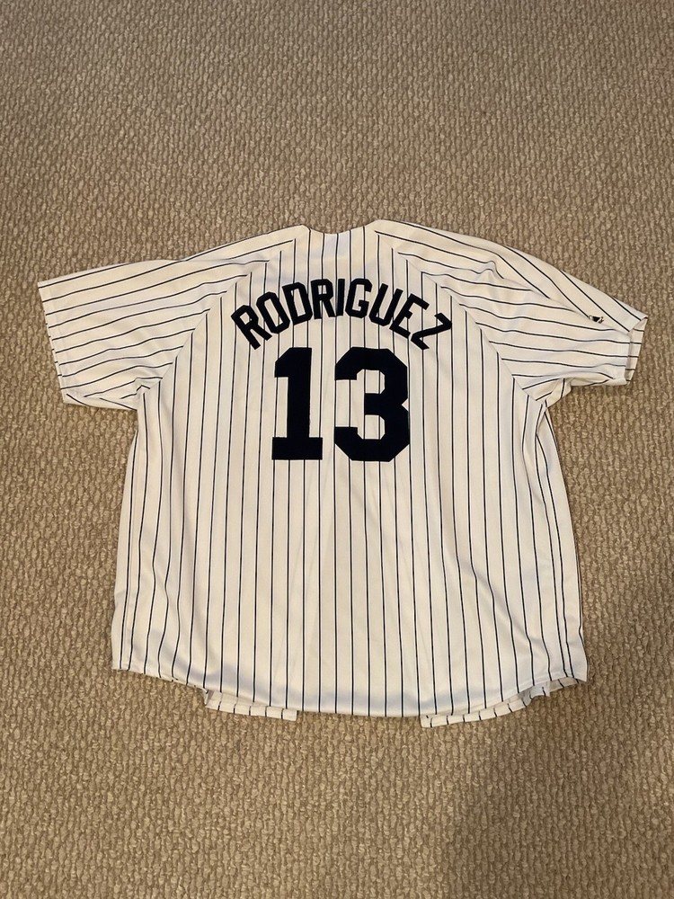 NY New York Yankees Alex Rodriguez Pinstripe Jersey, Size XXL