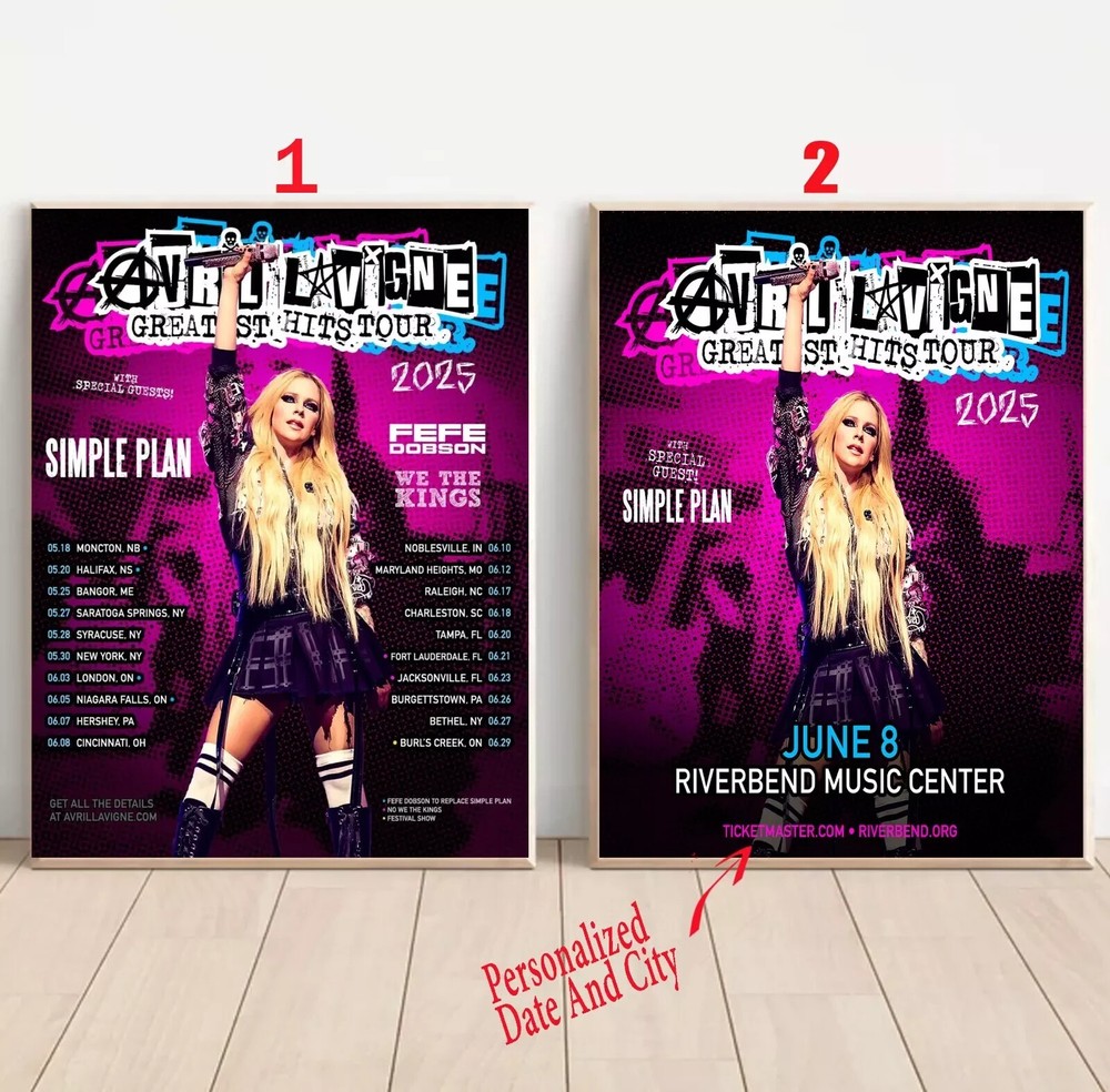 Avril Lavigne 2025 Greatest Hits Tour US Canada Dates