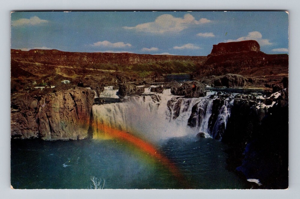 Idaho ID Shoshone Falls Scenic View Vintage Postcard