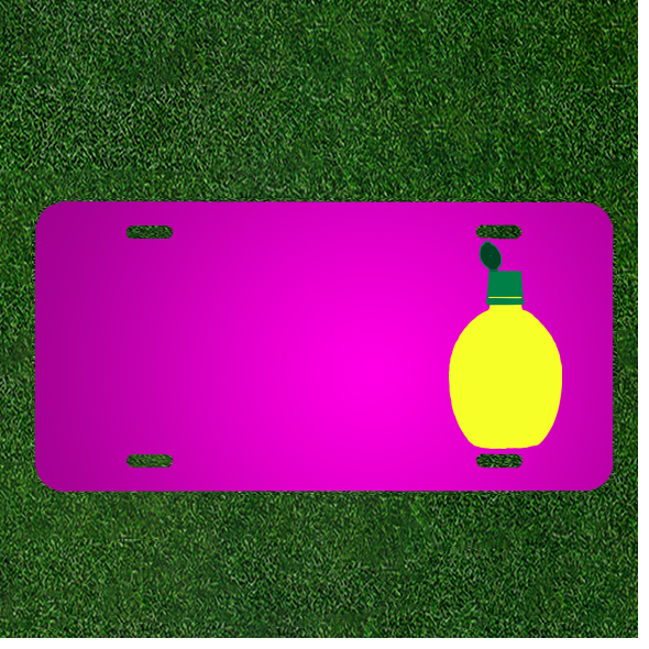 Create Your Custom Car License Plate – Add Names with a Fresh Lemon Essence Theme for a Unique Personal Touch