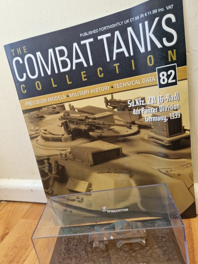 1/72 Altaya DeAgostini Sd.Kfz.231 Heavy Armored Car WW2 Tank with Magazine