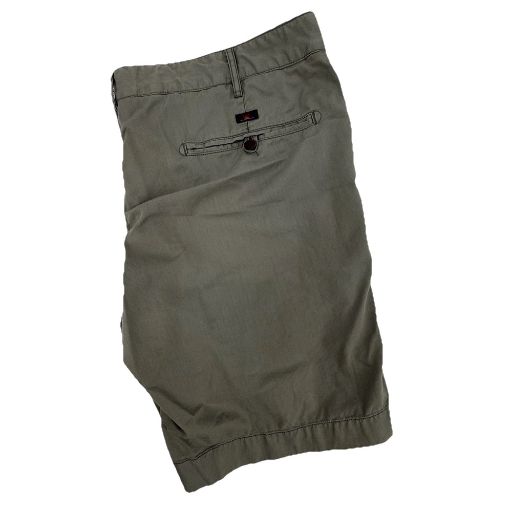 Faherty Chino Shorts Green Mens Size 38 X 9 Pockets Cotton Blend