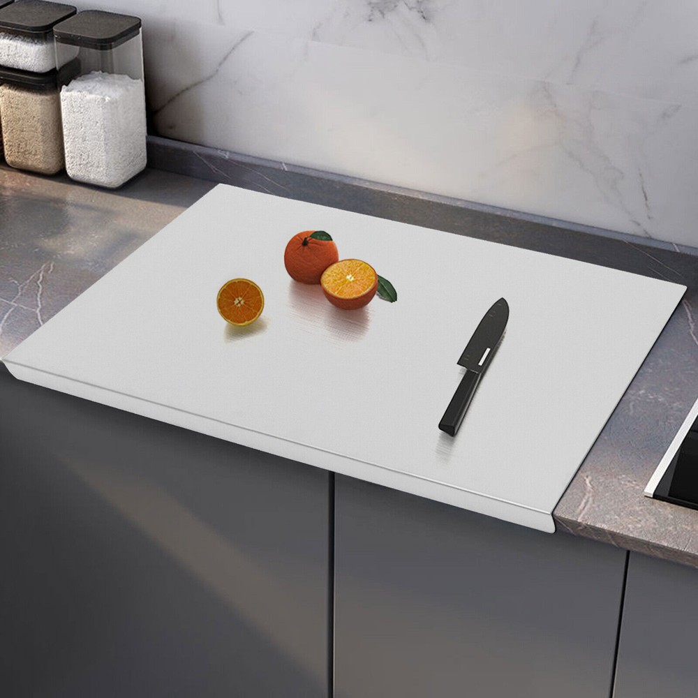 Stainless Steel Cutting Board Kitchen Chopping Board Counter Top Protector Home