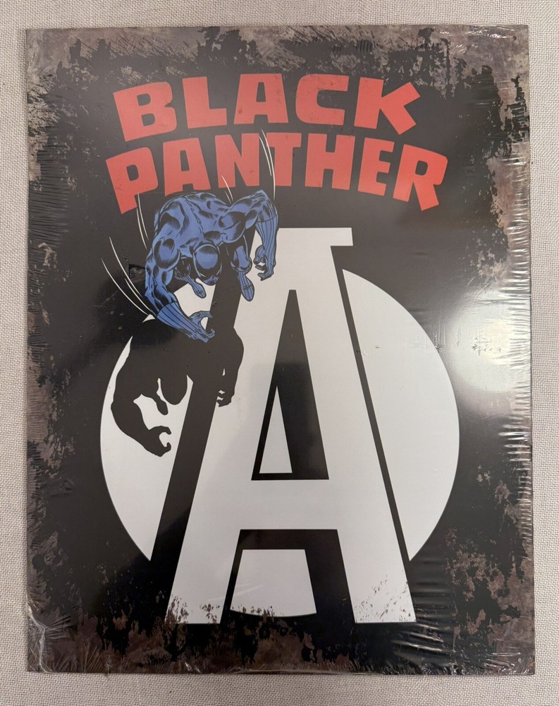 Black Panther Avengers Comic Superhero DC Marvel Licensed Retro Wall Metal Sign