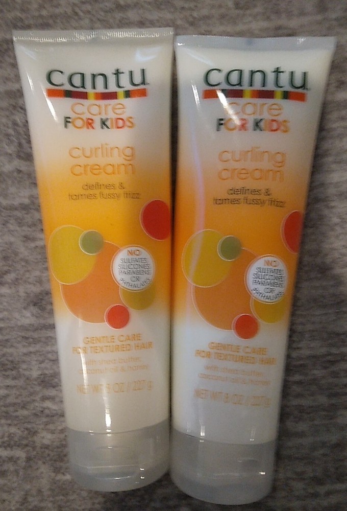 2 Pack Cantu Kids Curling Cream for Gentle Care 8 Oz