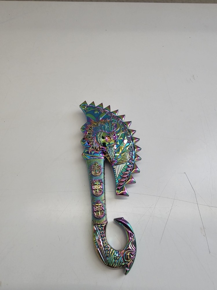 Navy Chief Hawaii Axe Island CPO Challenge Coin with Oil Drip Design