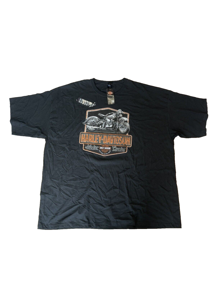 Harley-Davidson Men's T-Shirt Vestige Black Size 5XL NEW CM00767