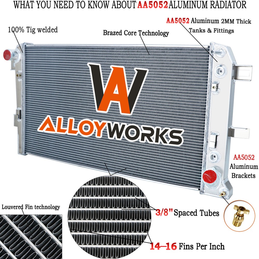 3 ROW Radiator For 01-05 04 Chevy Silverado GMC Sierra 2500 3500 HD 6.6L LB7 LLY