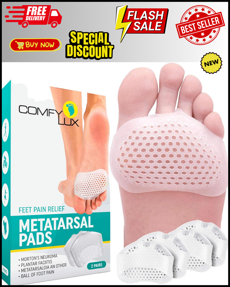 Metatarsal Pads for Women - Ball of Foot Cushions, Pain Relief, Unisex NEW NEW .