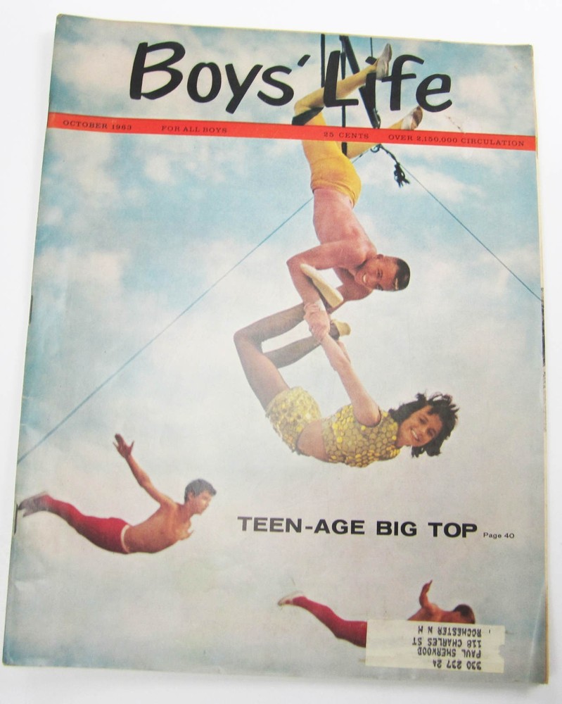 Boys Life Magazine 1963 October Fine+ Grade Vintage 1960s Coke Ad On Back NICE