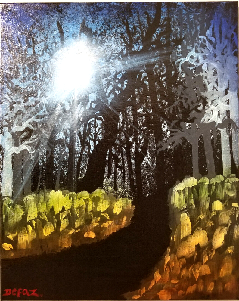 Original Abstract Acrylic Hand Painting on a 16”x20” canvas 