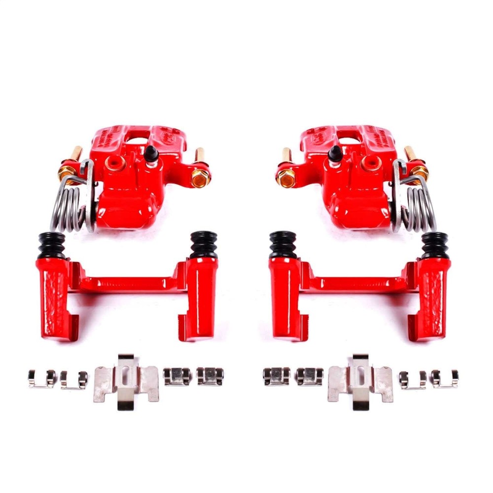 PowerStop S4824 Red Powder Coated Calipers For 94-04 Ford Mustang