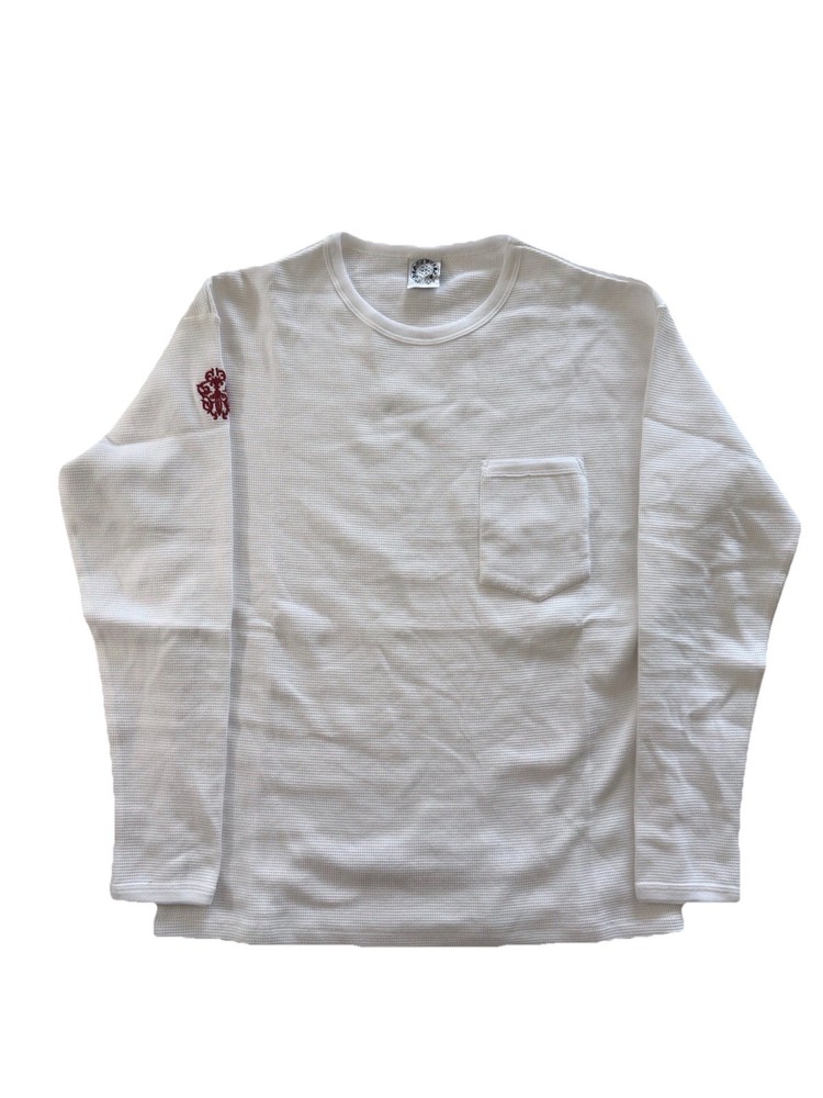 Chrome Hearts Vintage F You Thermal Long Sleeve Shirt White