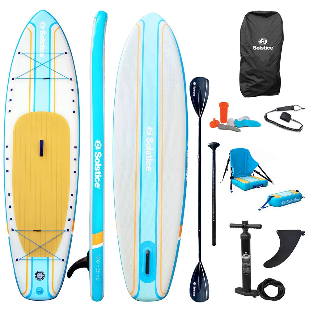 Solstice Watersports 10.6ft Rambler Inflatable SUP Kayak Hybrid Board