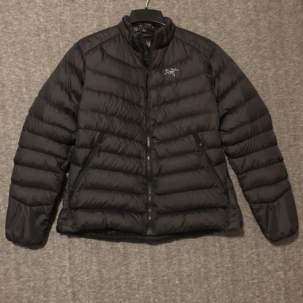 Arc'teryx Women's Large Black Cerium Goose Down Puffer Jacket Full Zip Packable