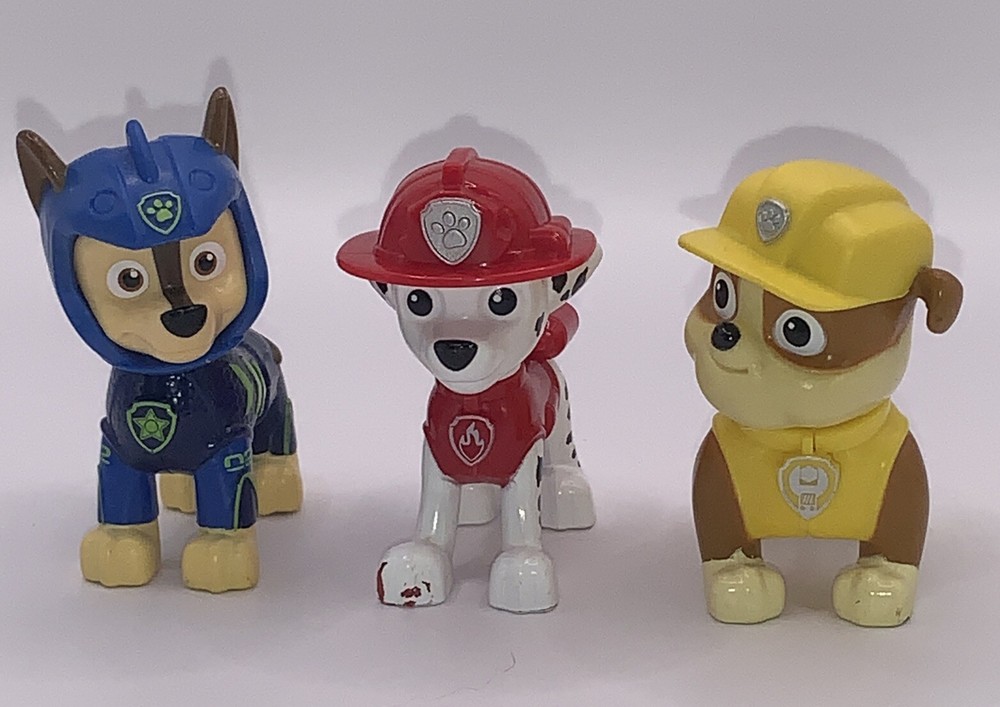 Lot Of 3 Paw Patrol Action Figures Toys