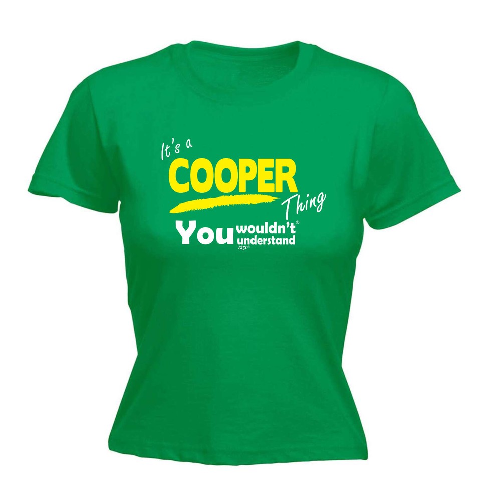 Cooper V1 Surname Thing - Womens T Shirt Funny T-Shirt Novelty gift tshirt