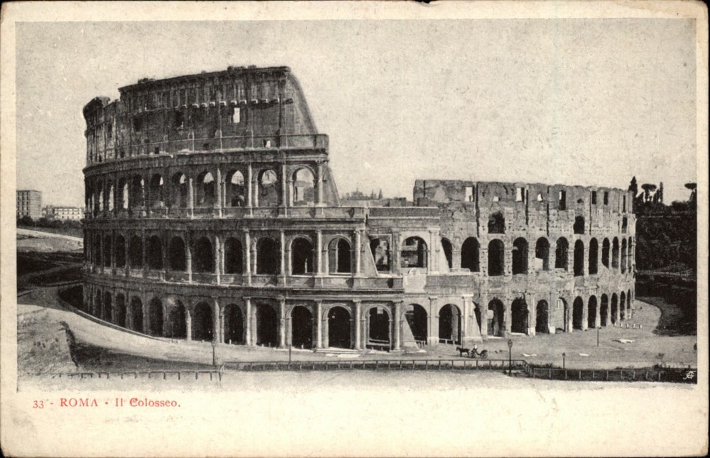 Colosseum Rome Lazio Italy vintage postcard x358