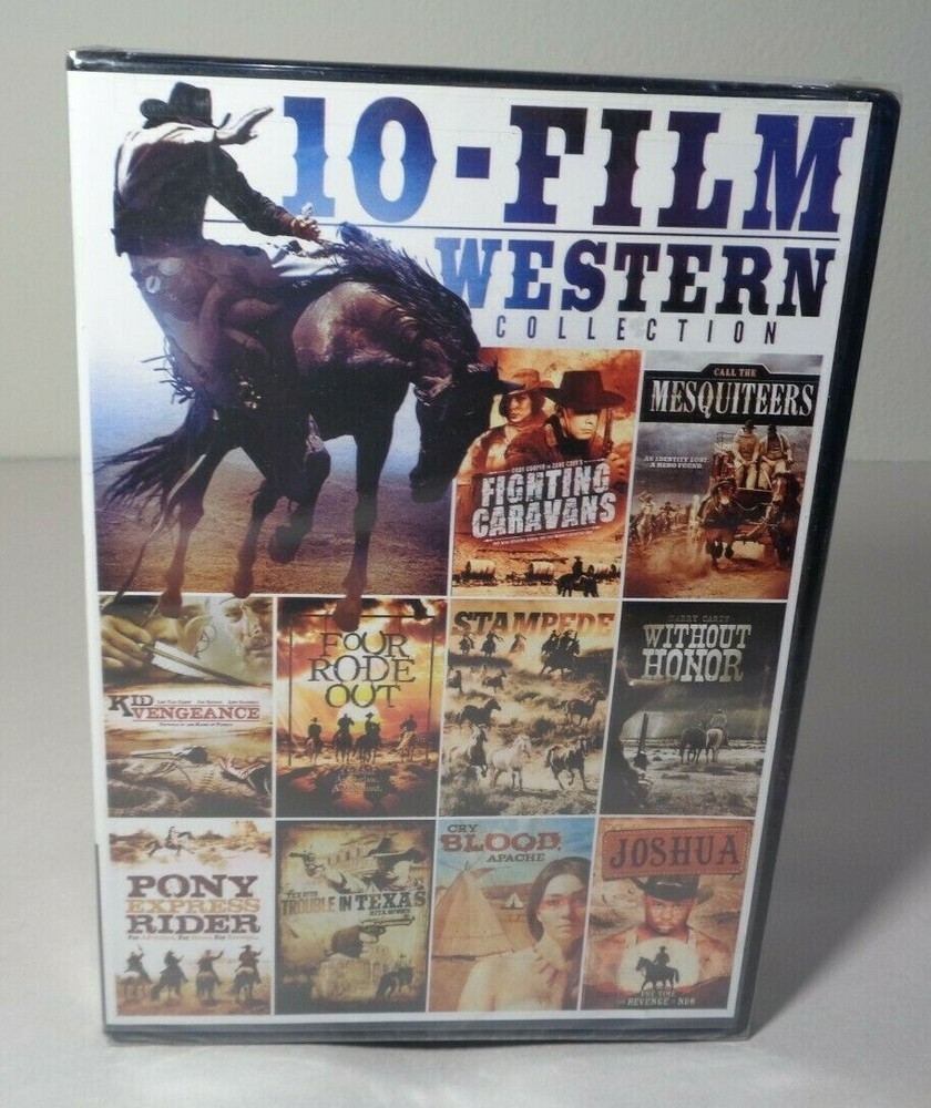 10 FILM WESTERN COLLECTION New DVD 2013 2-Disc Set