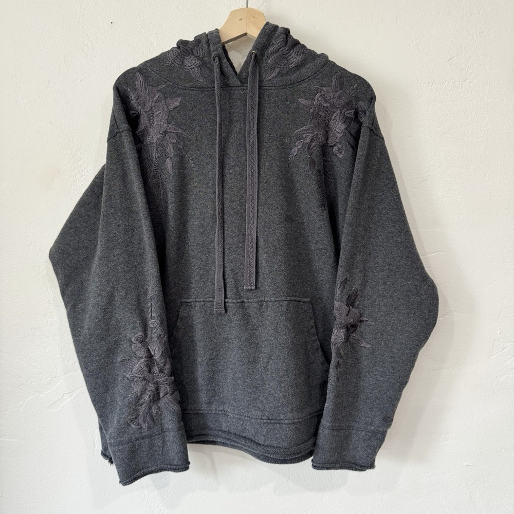 Johnny Was Los Angeles Kira Floral Embroidered Pullover Hoodie