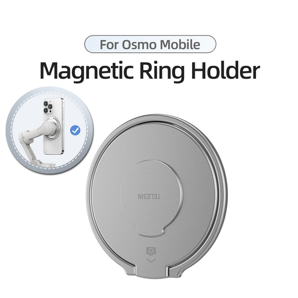 Magnetic Ring Holder Clamp/Adapter Mount For DJI Osmo Mobile 6/OM 5/OM 4/OM 4 SE