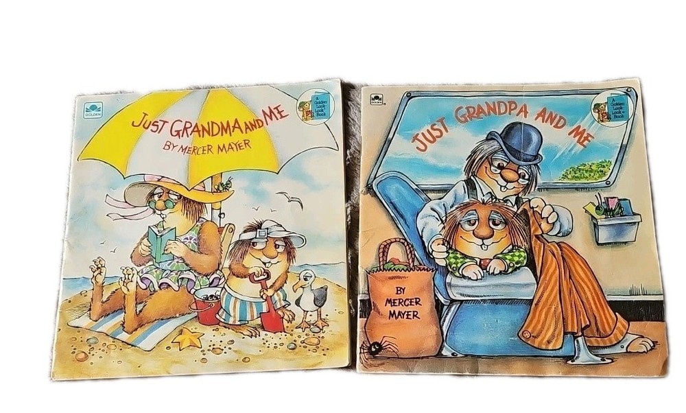Lot of 2 Just Grandma and Me Just Grandpa and me (Little Critter)  Mercer Mayer