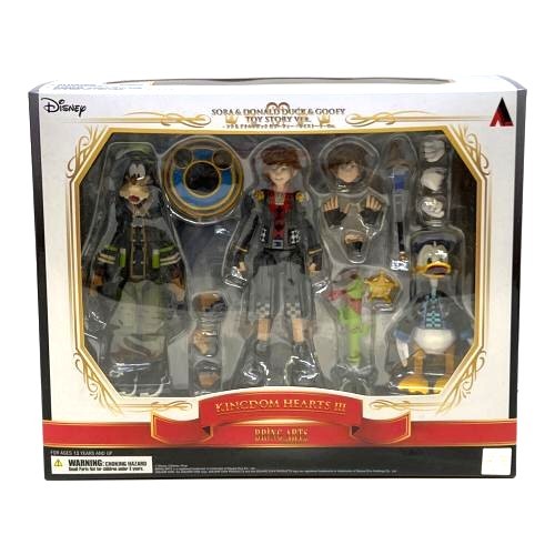 Bring Arts Kingdom Hearts 3 Sora Donald Duck Goofy Toy Story Ver. Figure