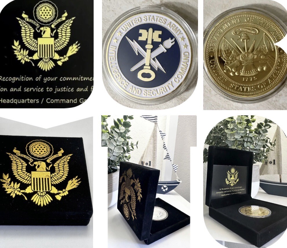 US Army Intelligence and Security Command Challenge Coin Military Collectible