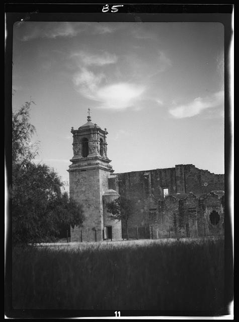 Photo:New Mexico San Antonio Mission Church Ruins 1900s Adobe Bell Tower