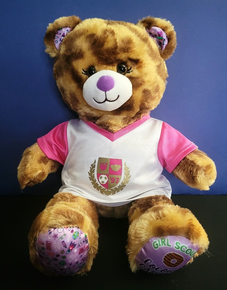 Build A Bear Girl  Scouts Coconut Caramel Cookie 16” Plush with T-shirt BAB