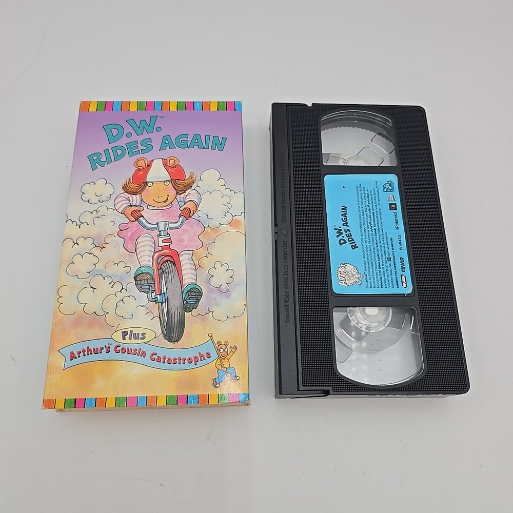Arthurs D.W. Rides Again VHS Plus Arthurs Cousin Catastrophe (VHS, 1998, PBS)