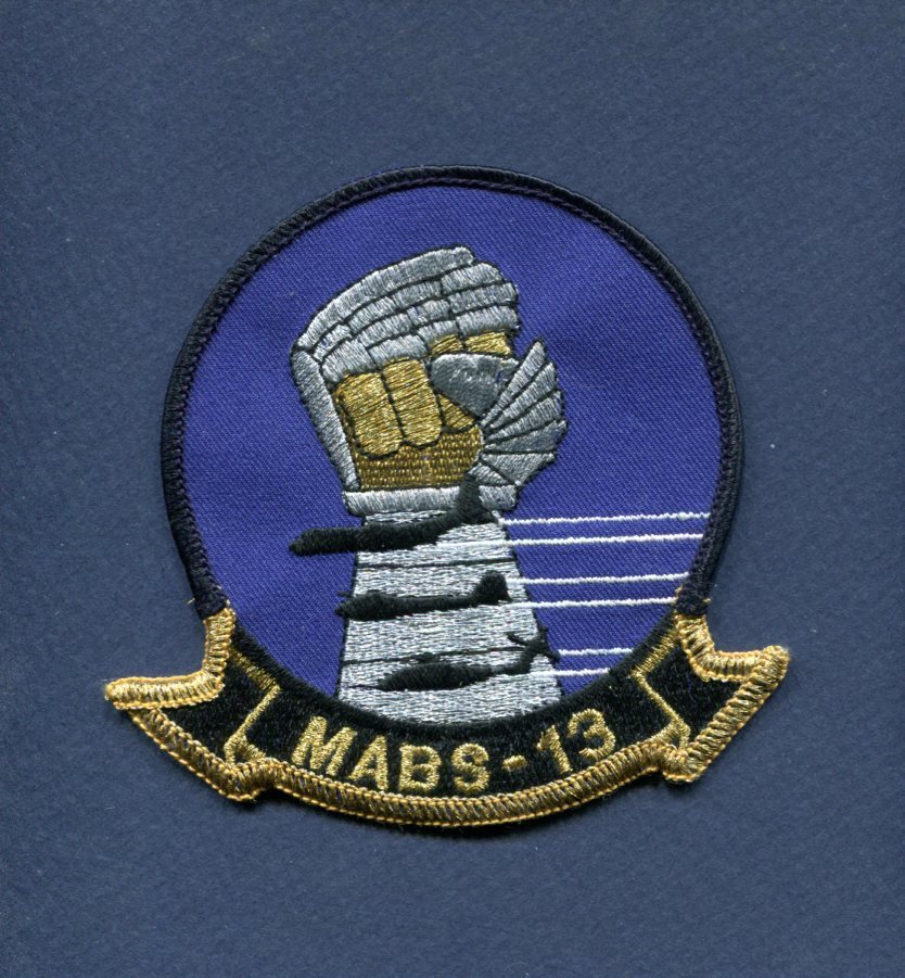 MABS-13 MARINE AIR BASE USMC Marine Corps Squadron Patch
