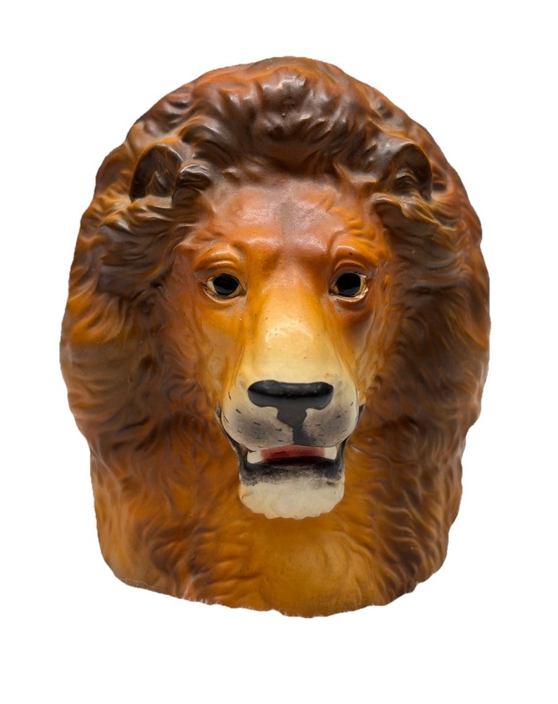 Vtg Inarco Trophy Line Collection Lion Head Planter Desk Piece Original MCM