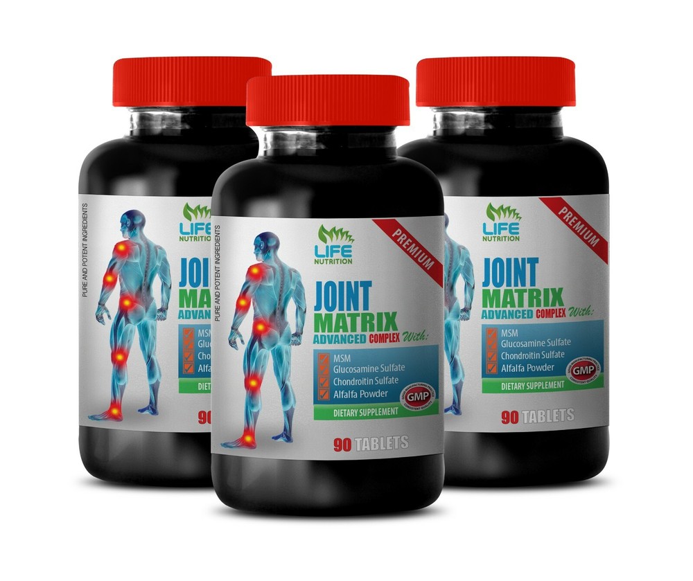 joint pain relief supplements - JOINT MATRIX - msm glucosamine 3 Bottles