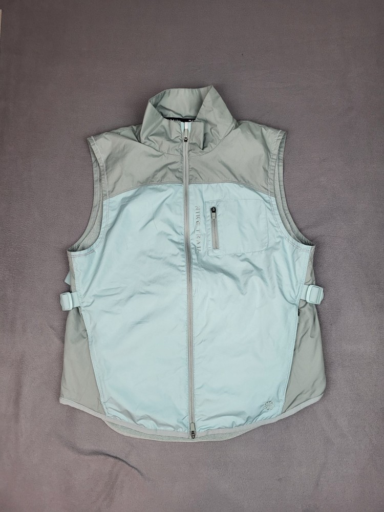 Nike Trail Aireez Running Vest Womens Green Mica Packable XS Sleeveless