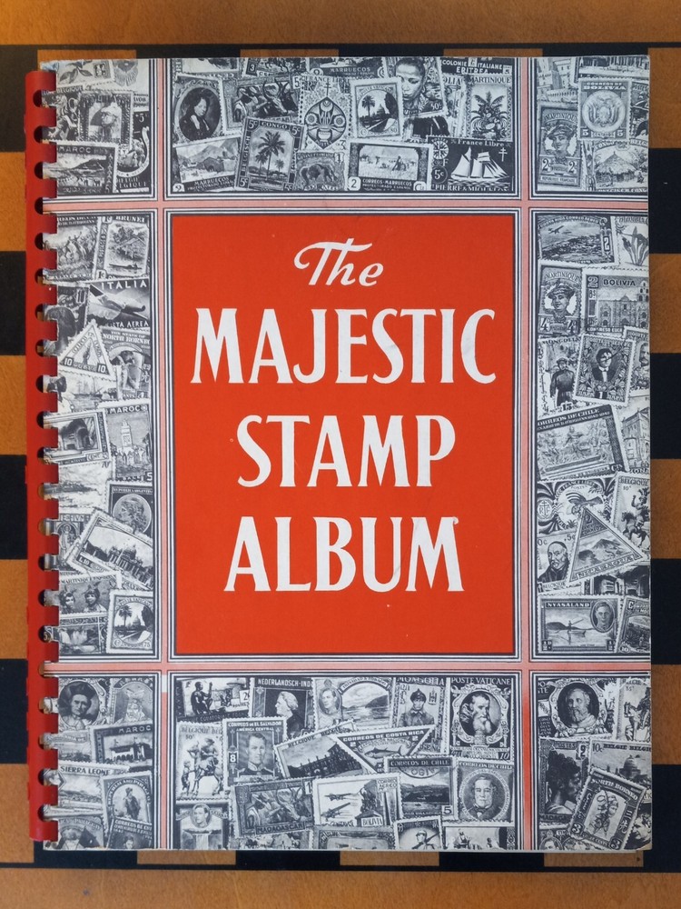 The Majestic Stamp Album Vintage Stamp Book