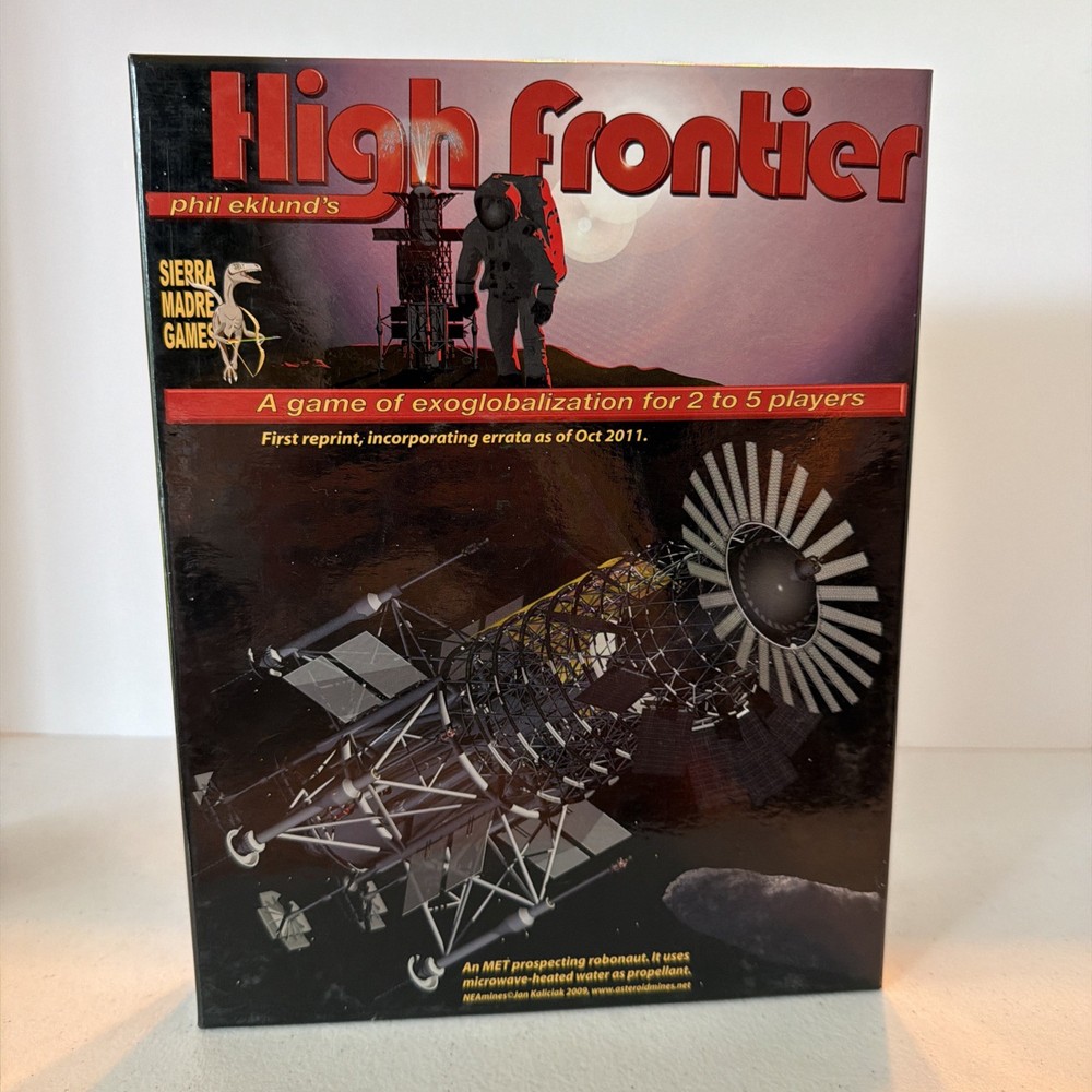 High Frontier Board Game - Phil Eklund New Exglobalization Sierra Madre Games