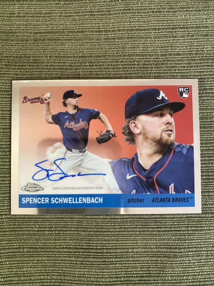 2025 Spencer Schwellenbach Topps Chrome Platinum AUTO ROOKIE Braves #CPA-SSC