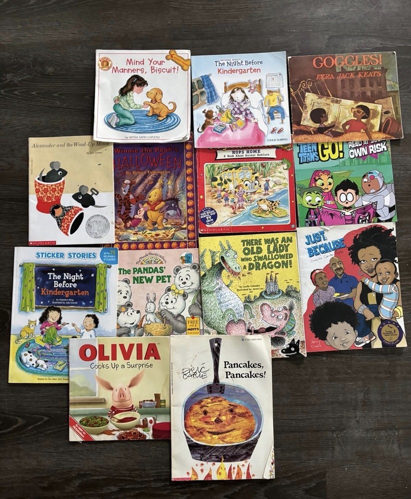 Scholastic Children's Picture Book Lot Paperback Illustrated Ages 4-8